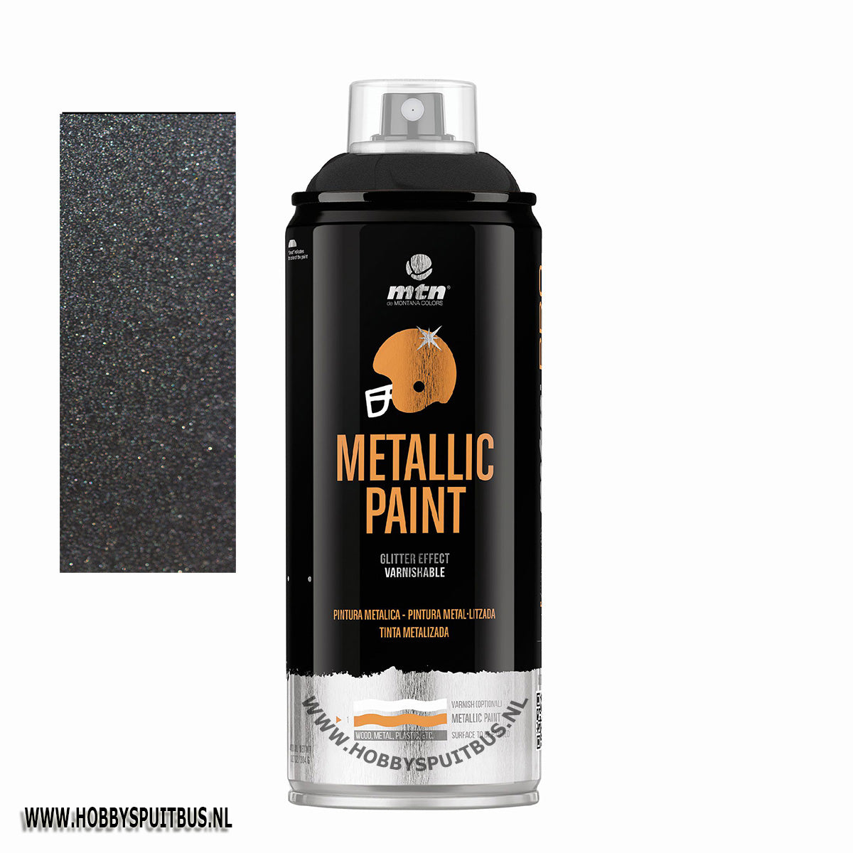 Spuitbus Metallic Zwart