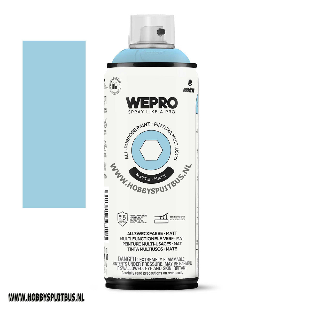 Spuitbus Pacific blue mat 400 ml