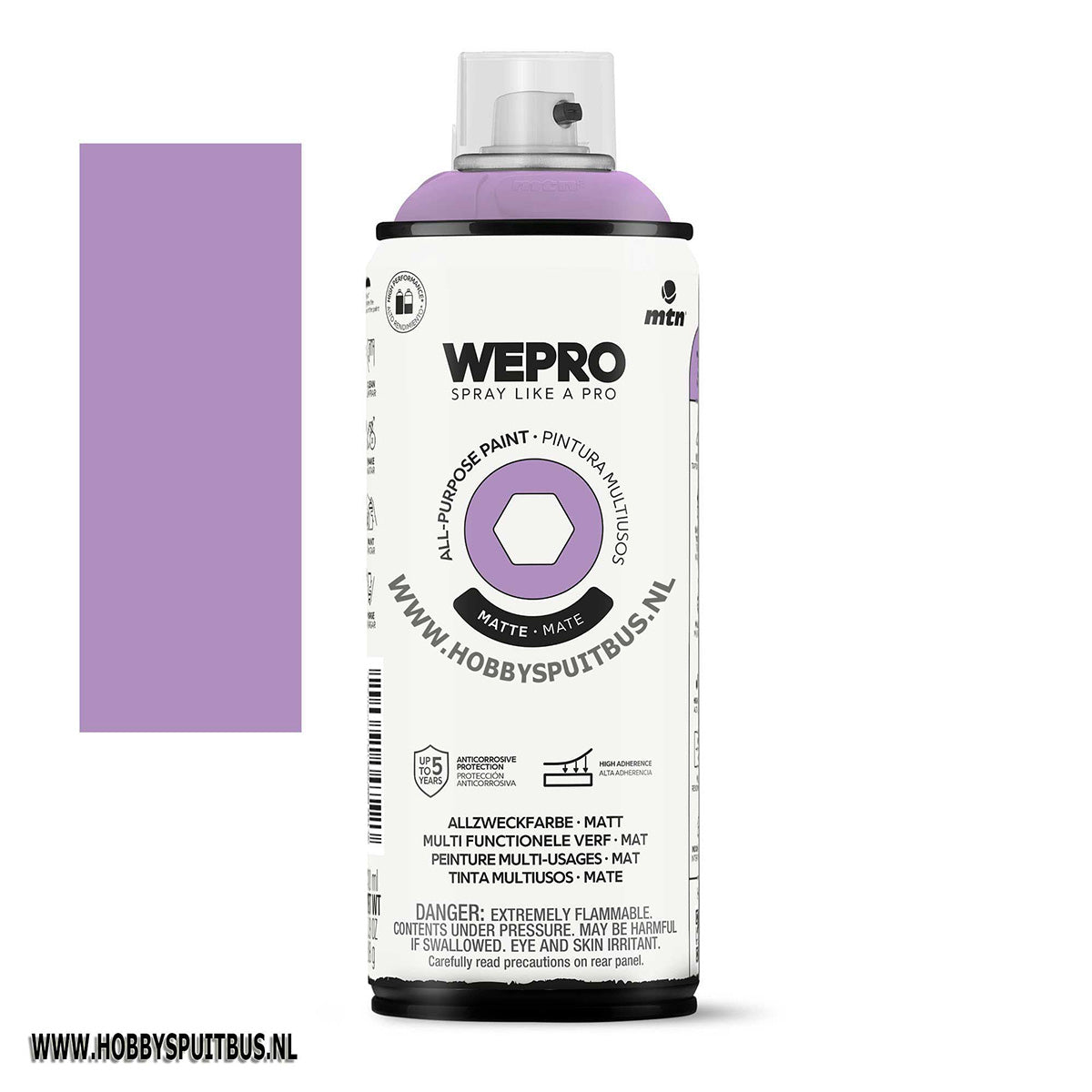 Spuitbus Provense violet 400 ml mat