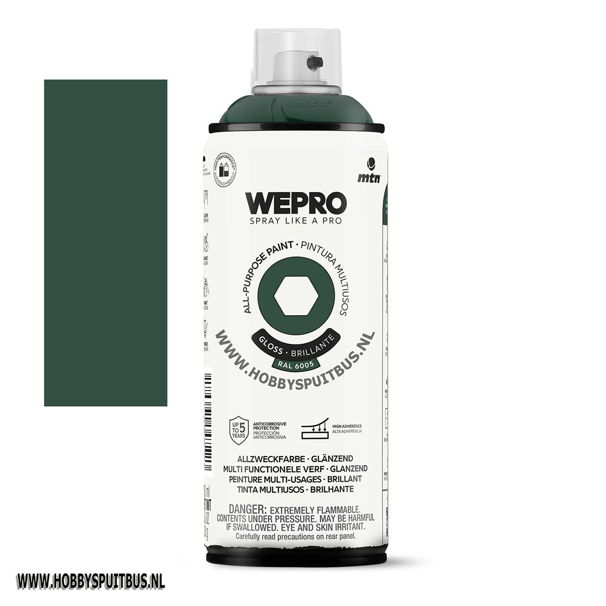 Spuitbus Ral 6005 groen Gloss 400 ml