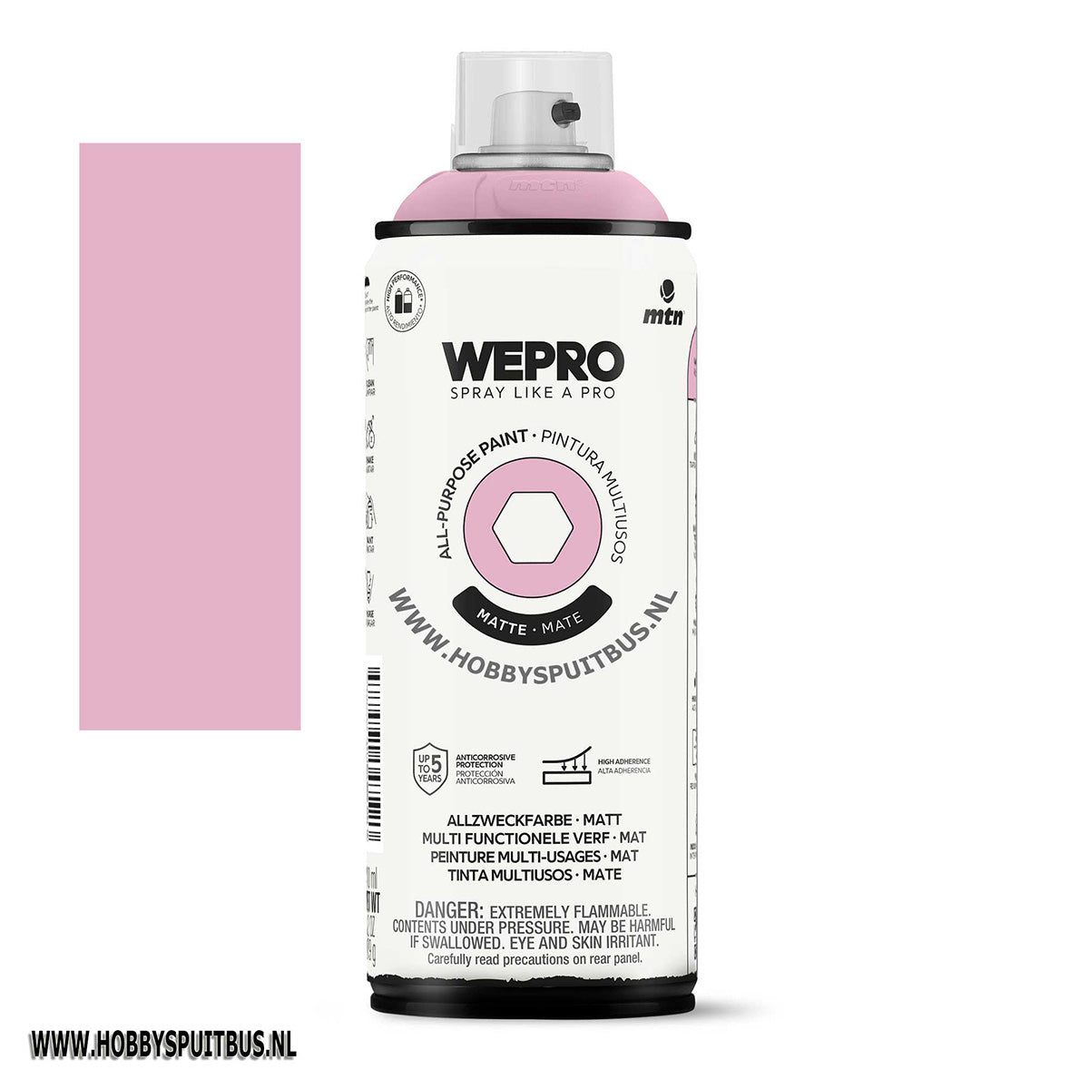 Spuitbus Sakura Roze mat 400 ml