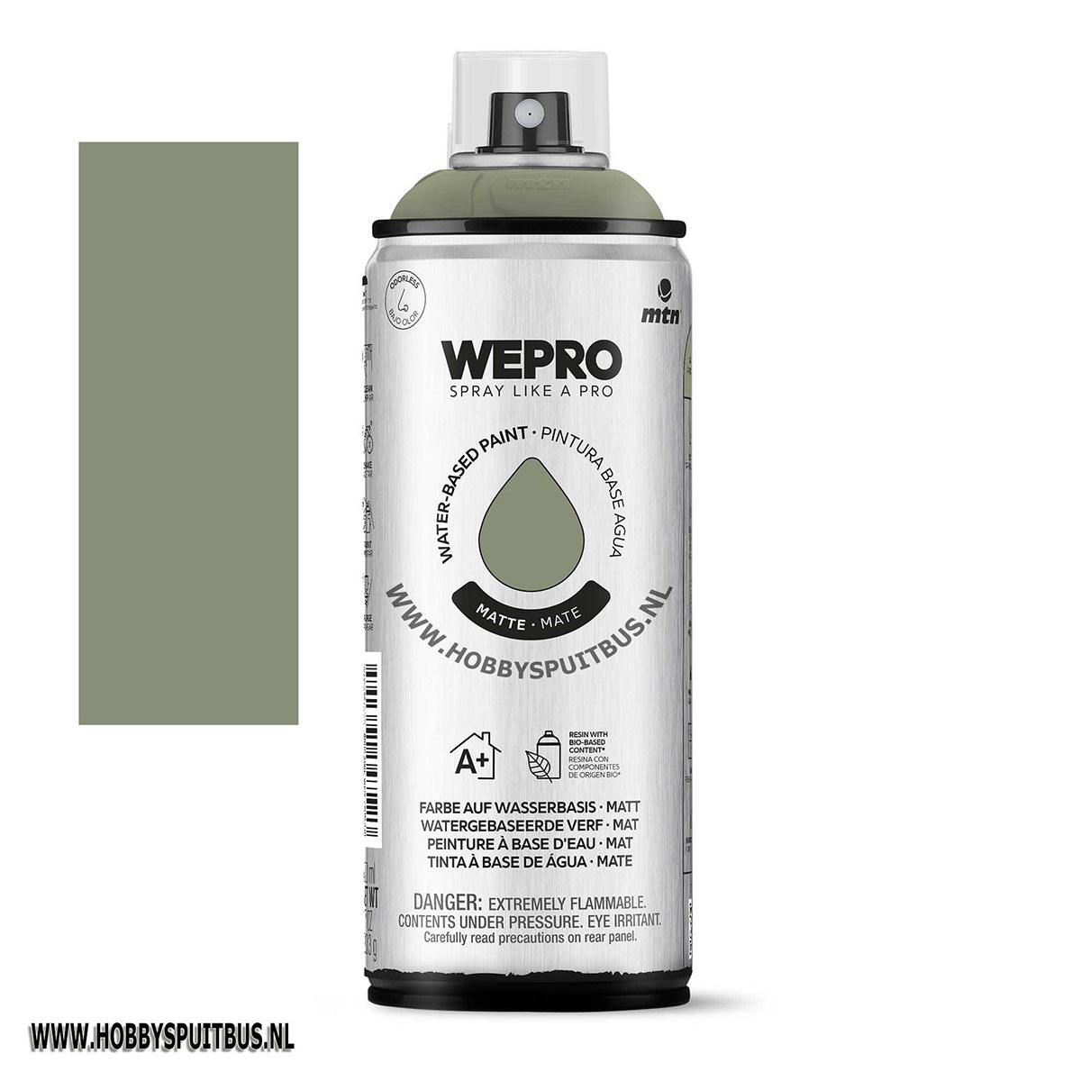 Spuitbus op waterbasis Camo Groen