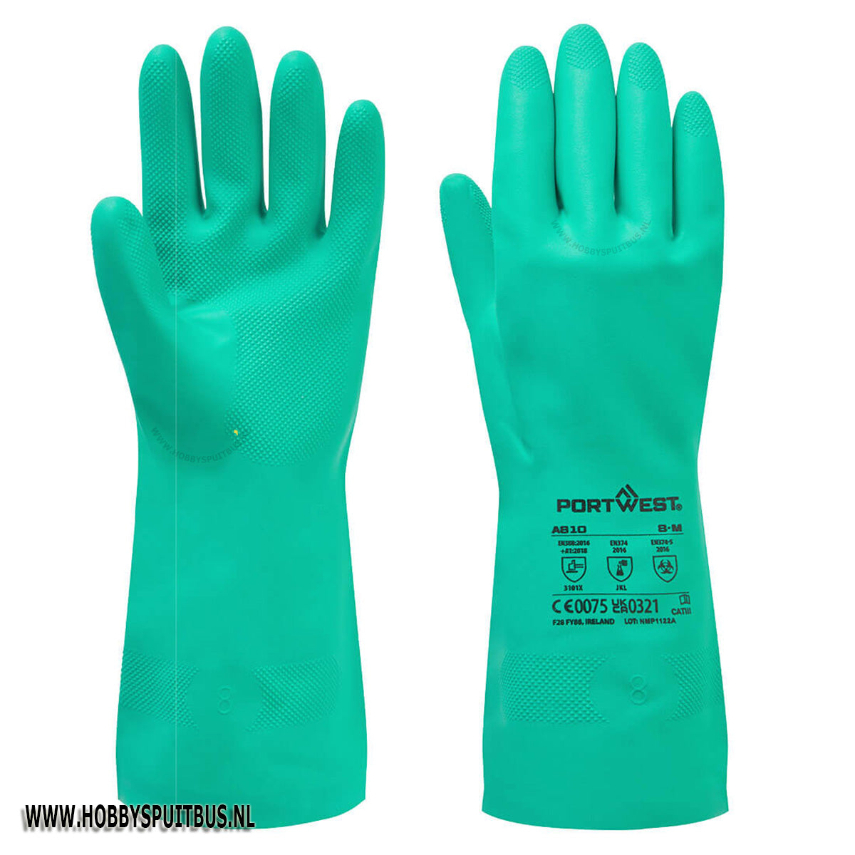 Nitrosafe Portwest A810 chemeisch bestendige handschoen