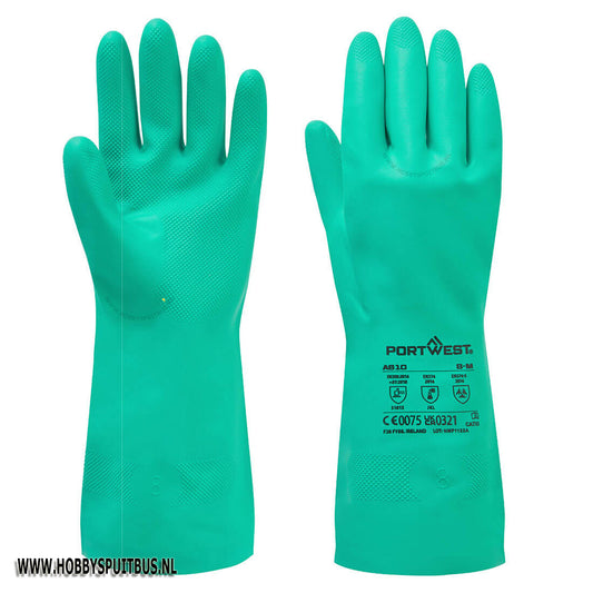 Nitrosafe Portwest A810 chemeisch bestendige handschoen