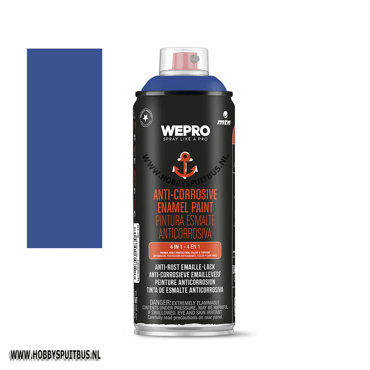 Spuitbus anti roest Ral 5010 blauw