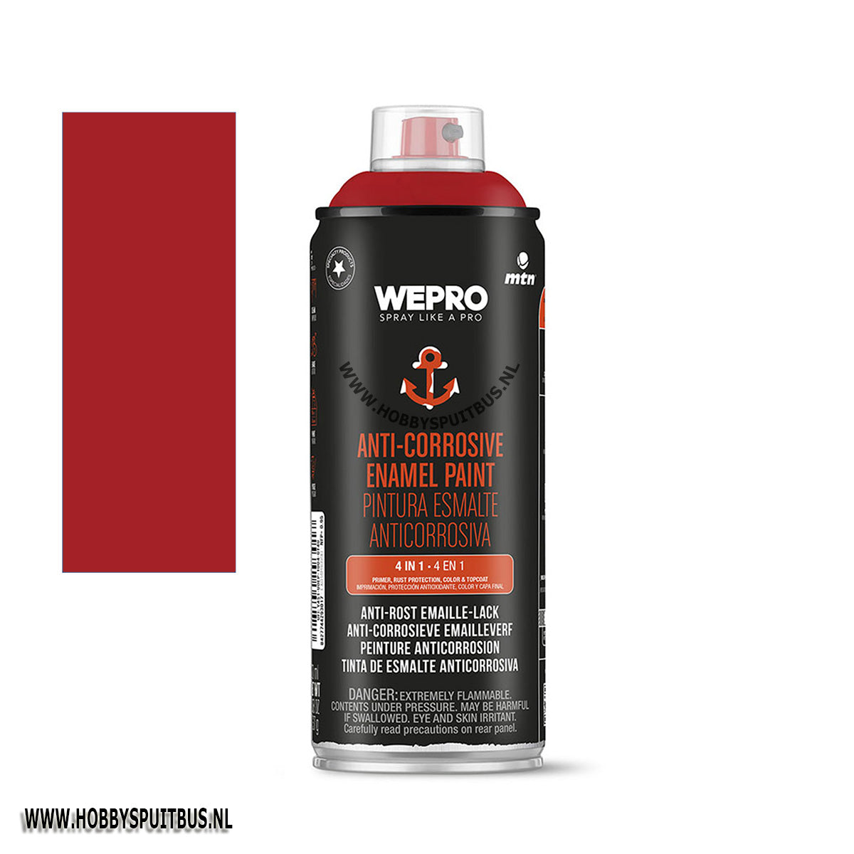 Spuitbus anti roest Ral 3000 Rood