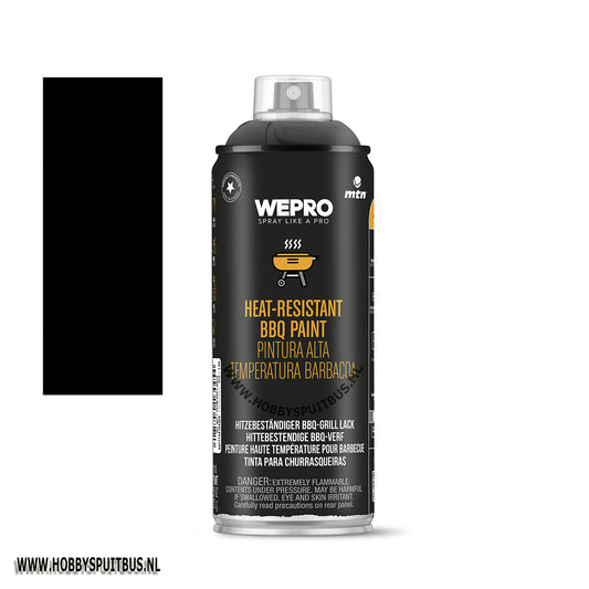 Spuitbus Hittebestendige lak voor bbq of oven, inhoud 400 ml