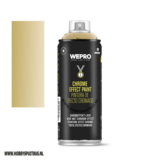 Spuitbus Chrome goud WEPRO MTH