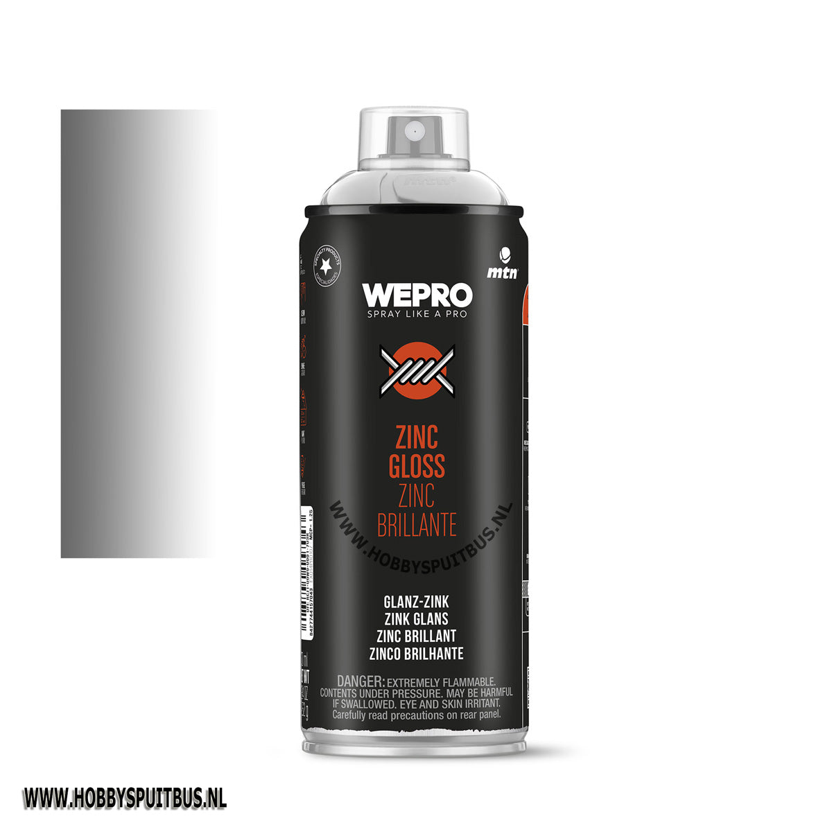 Spuitbus zink glans, galvanispray