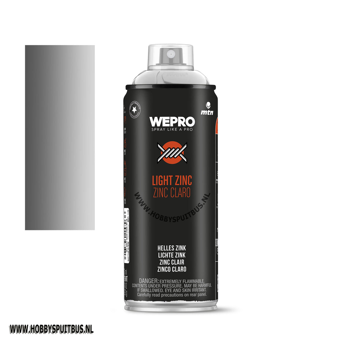 SPUITBUS ZINKSPRAY lichte zink MTN WEPRO