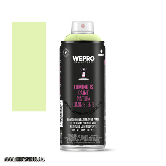 Spuitbus lichtgevende verf mtn wepro 400 ml