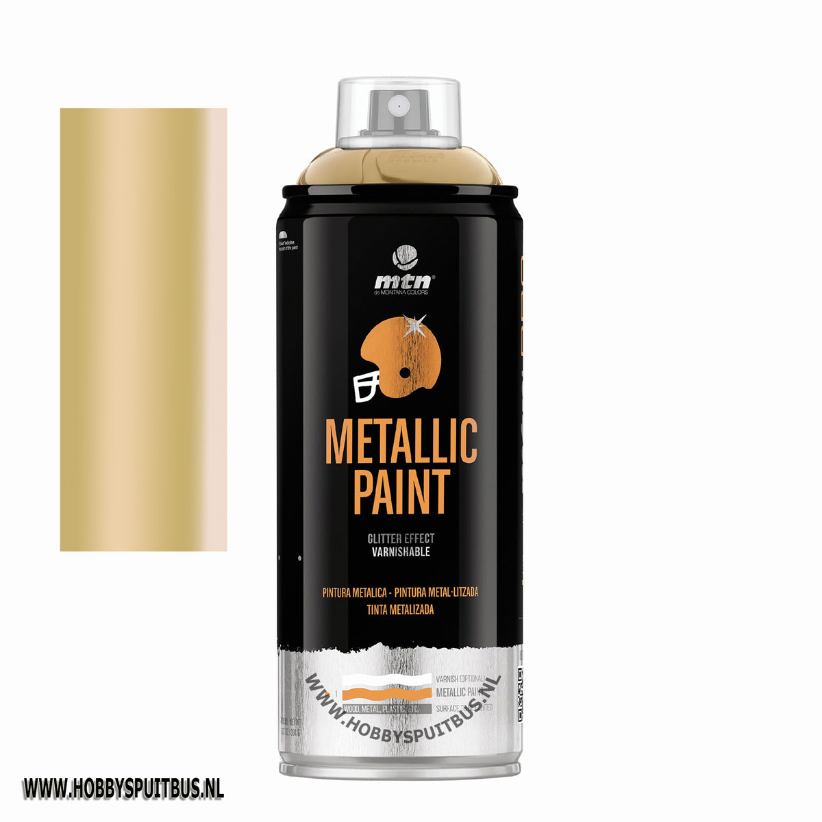 Spuitbus metallic gold / goud MTN WEPRO