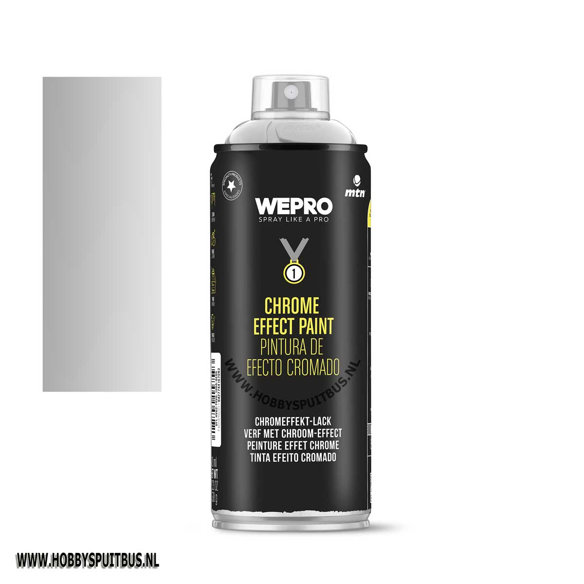 Spuitbus Zilver chrome Effect MTH WEPRO