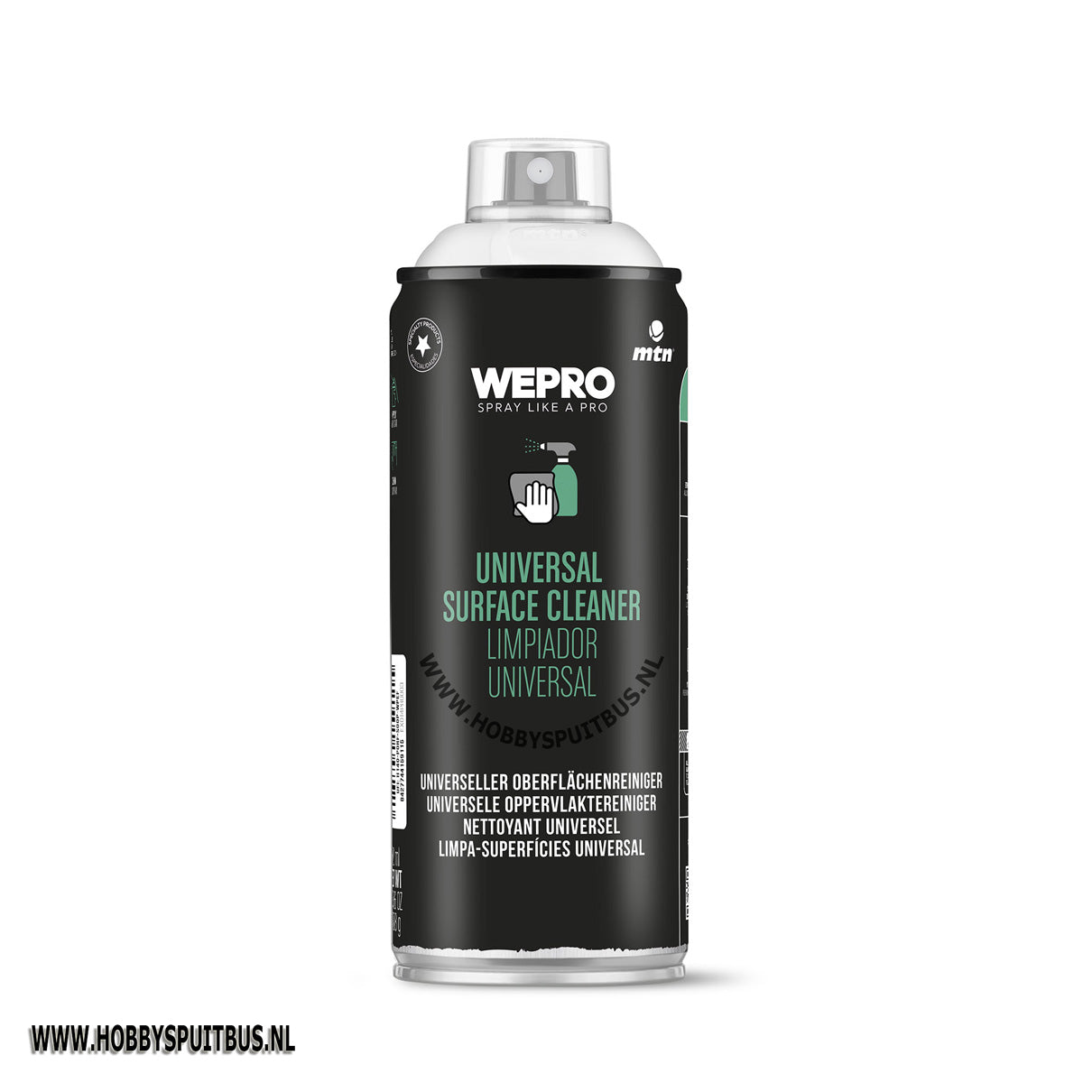 Spuitbus ethyl alcohol universeel reinigingsmiddel inhoud 400 ml