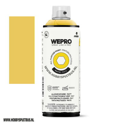 Spuitbus bart yellow / Geel 400 ml Mat