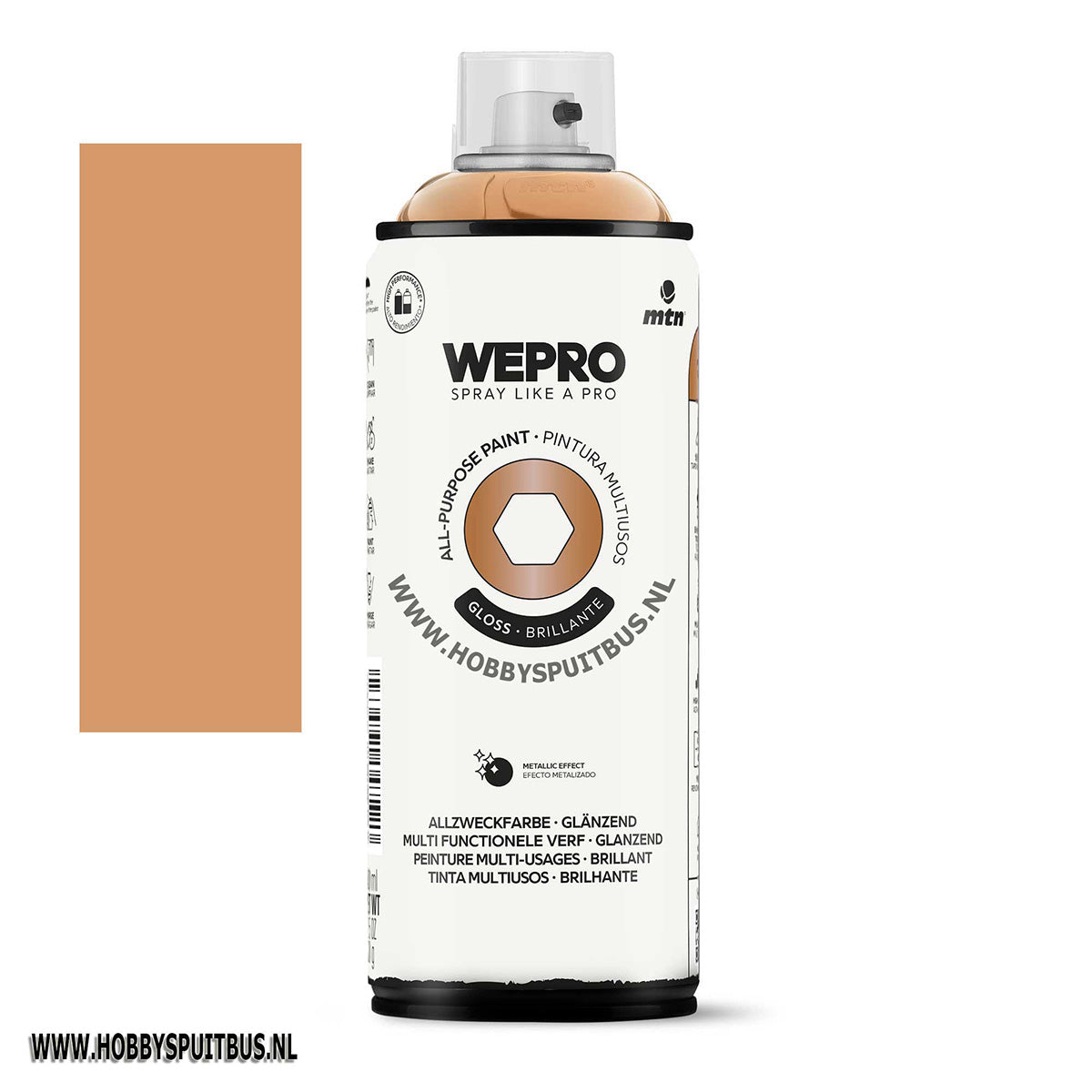 Spuitbus Koper glanzend 400 ml 