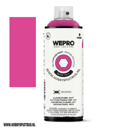 Spuitbus Fuchsia rood fluor 400 ml Mat