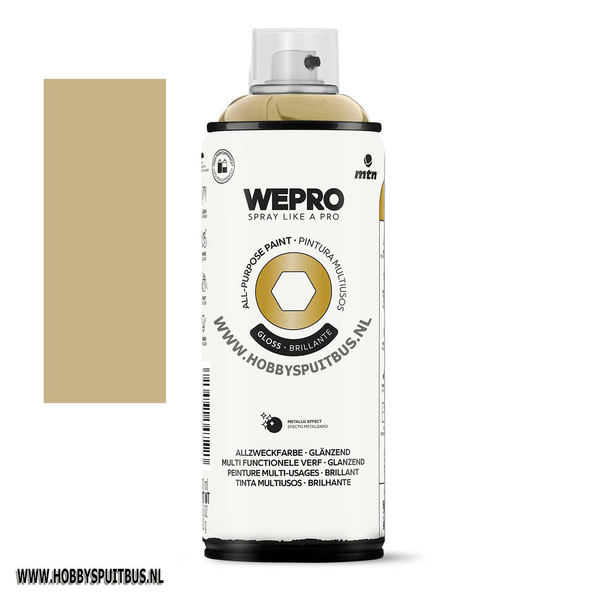 Spuitbus Goud Glanzend 400 ml