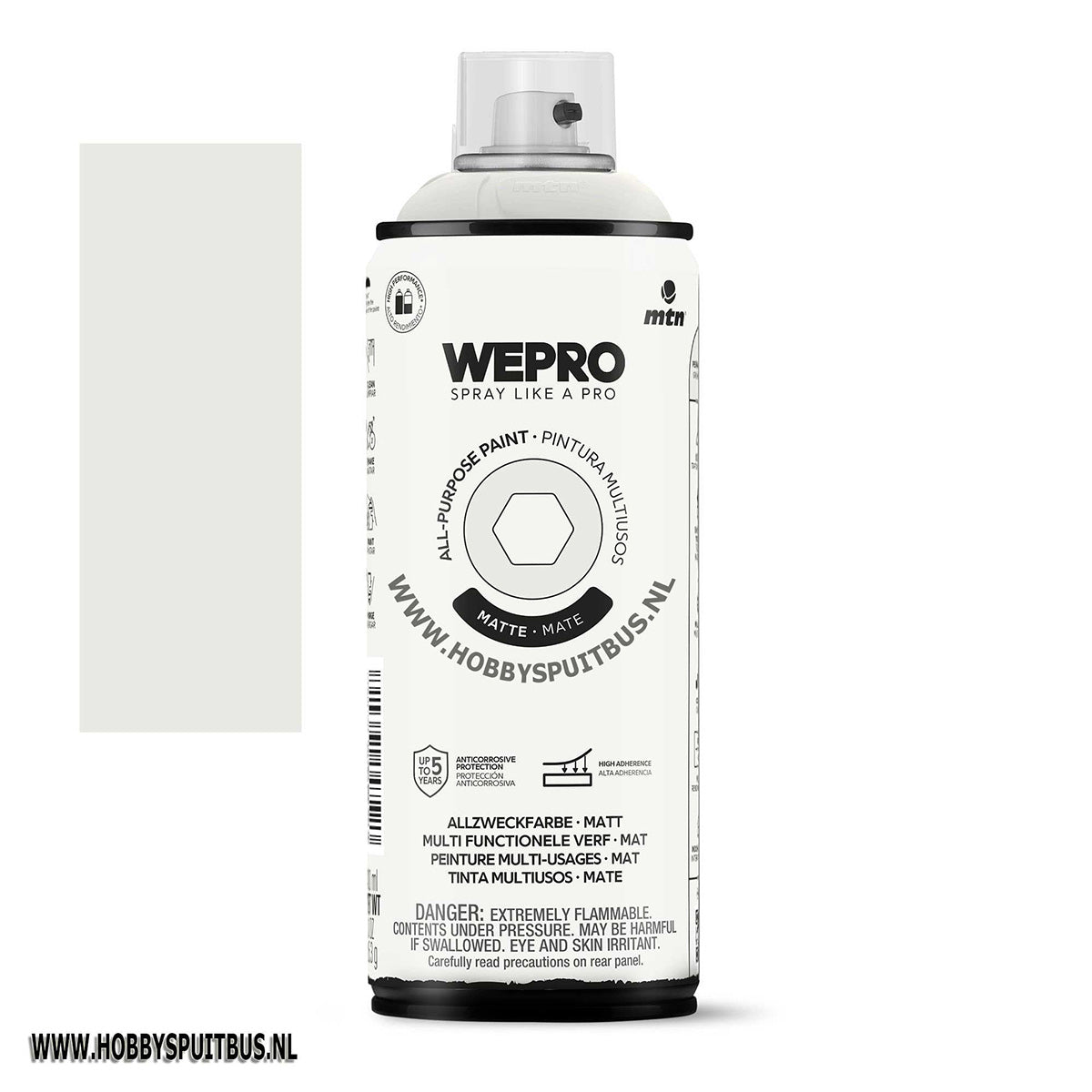 Spuitbus pedraforca grey mat 400 ml