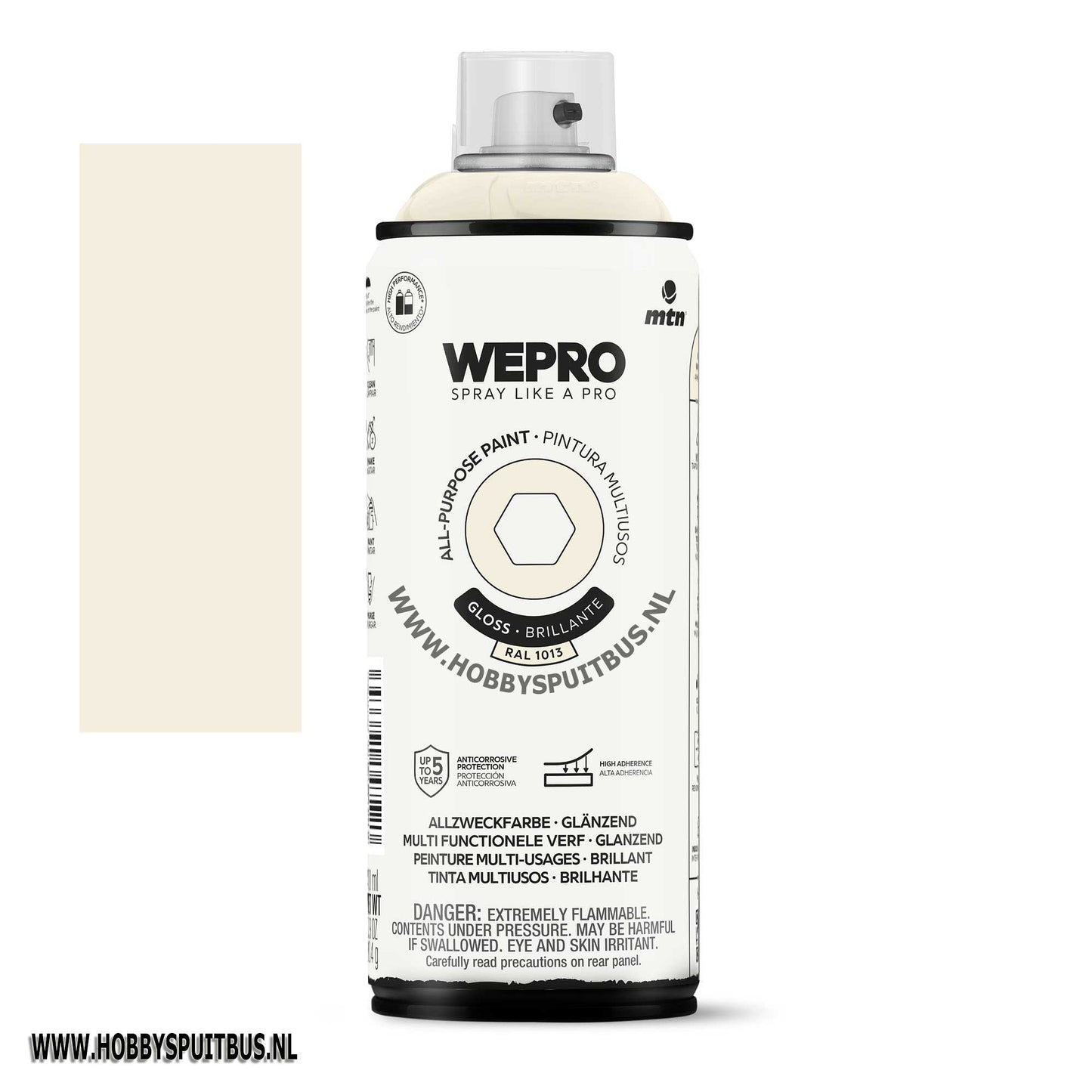 Spuitbus Ral 1013 beige gloss 400 ml
