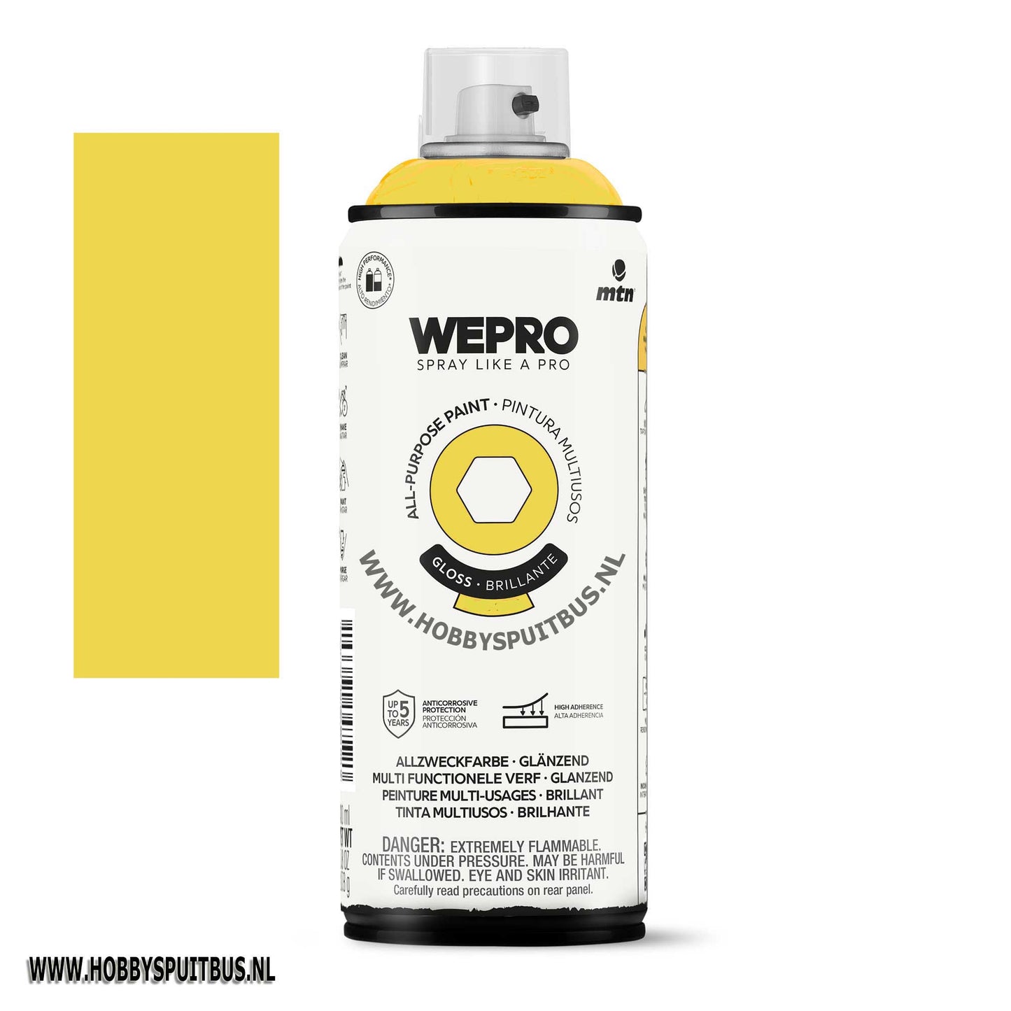 Spuitbus Ral 1021 Kadmium geel 400 ml