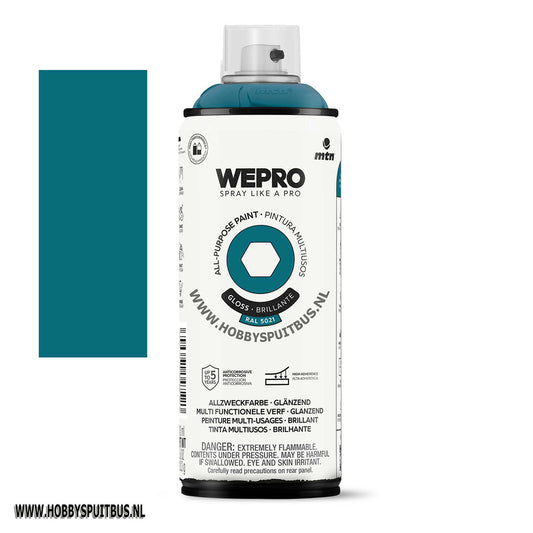 Spuitbus Ral 5021 Blauw 400 ml Glossy