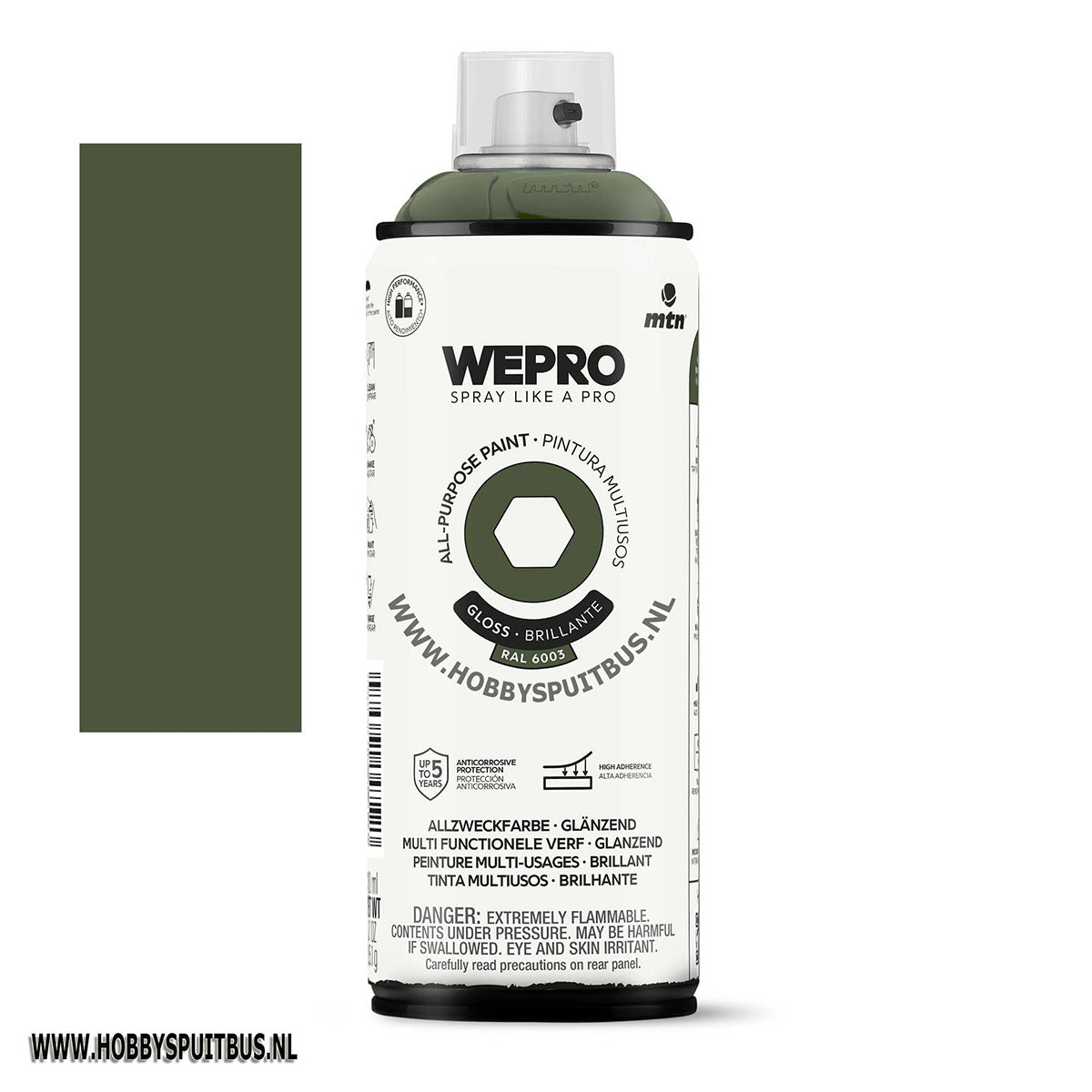 Spuitbus Ral 6003 groen 400 ml gloss