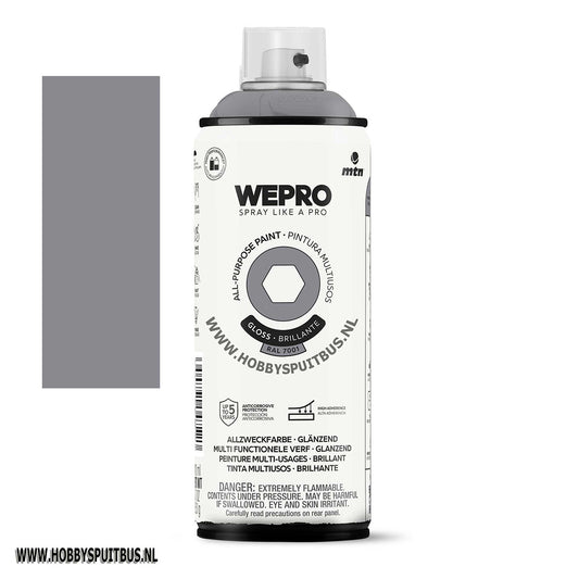 Spuitbus Ral 7001 Grijs 400 ml Glossy