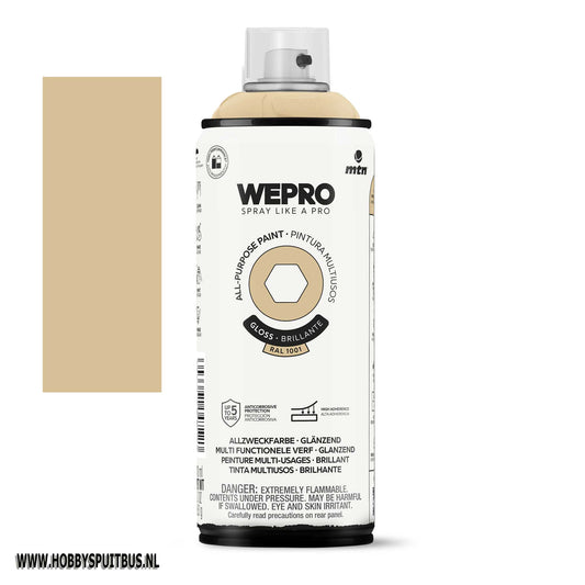 Spuitbus Waterbasis Ral 1001 Beige Gloss MTN WEPRO
