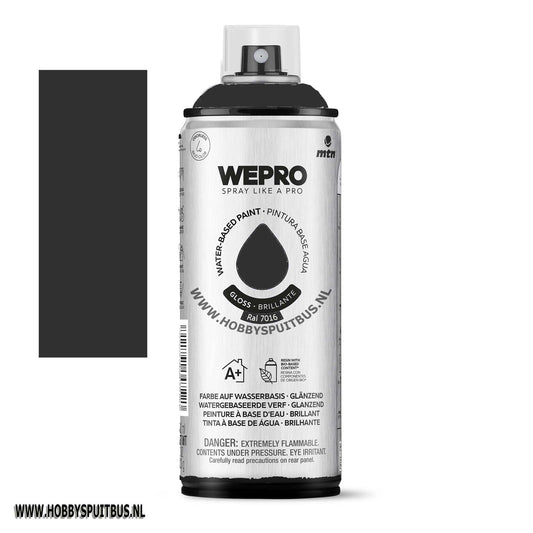 Spuitbus Waterbasis Ral 7016 Antrciet grijs gloss MTN WEPRO