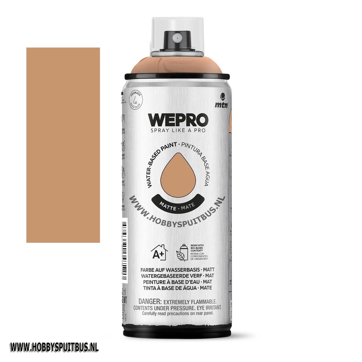 Spuitbus Waterbasis Colorado brown Mat MTN WEPRO