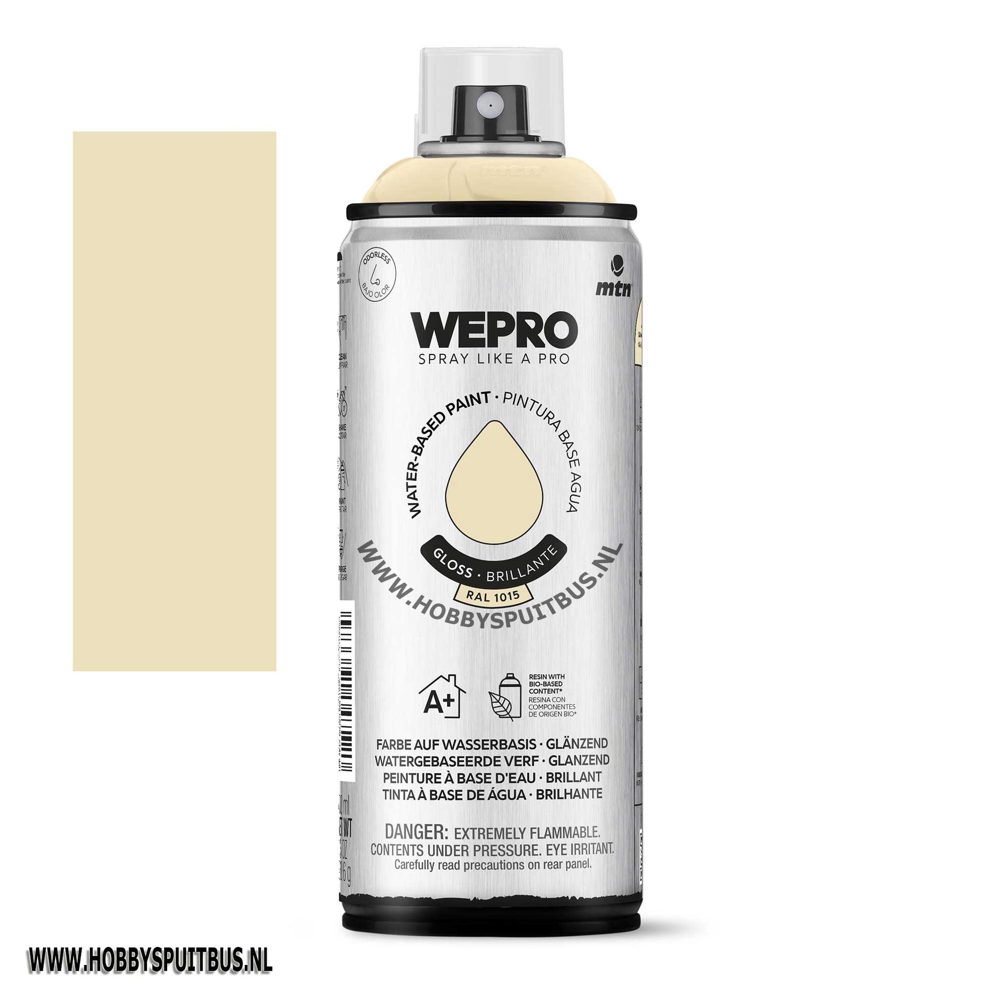 Spuitbus Waterbasis Gloss Ral 1015 beige MTN WEPRO