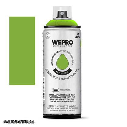 Spuitbus Waterbasis Fluor Green Mat MTN WEPRO
