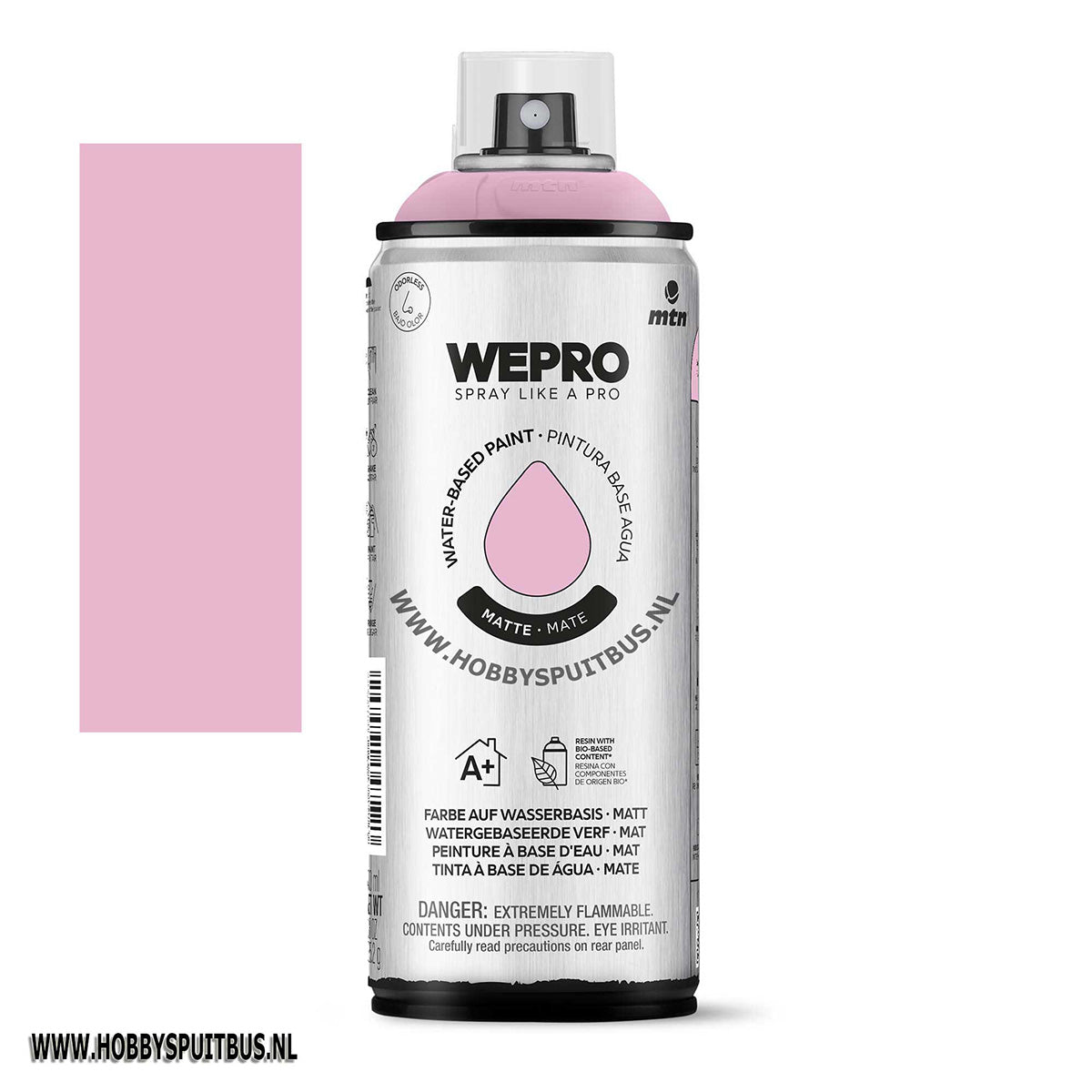 Spuitbus op waterbasis Sakura roze