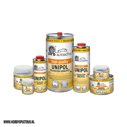 Unipol van Airo, universele 2 komponenten plamuur, levering is inclusief verharder
